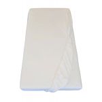 Cearceaf de pat Bumbac alb bebelusi si copii, cu elastic, 135x65