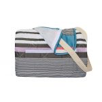 Patura picnic voiaj, impermeabila, microfibra, Somnart, model Stripes, 180x200