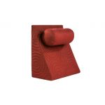 Perna Relax TV 60x68x30cm, ortopedica pentru citit, antireflux, cu husa detasabila, confortabila si rezistenta la spalari multiple la 40 grade, Rosu