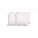 Set 4 perne matlasate Somnart, 70x70 cm, microfibra cu fibre de carbon