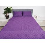 Pachet 1 Pilota matlasata Somnart Belina Mov, 180x200 cm + 2 Perne Somnart Belina Mov, 50x70 cm