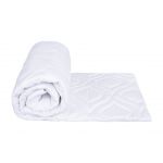 Pilota de vară 150x200 Somnart Belina, microfibra, lavabila la masina, vidata, Alb