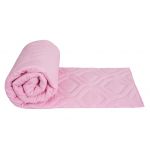 Pilota de vară 150x200 Somnart Belina, microfibra, lavabila la masina, vidata, Roz