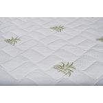 Saltea cu spumă poliuretanică Somnexpert 160x200, înălțime 17 cm, ortopedică, husă bumbac Aloe Vera detașabilă și lavabilă, rulată, fermitate medie