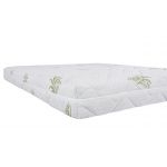 Saltea cu spumă poliuretanică Somnexpert 160x200, înălțime 17 cm, ortopedică, husă bumbac Aloe Vera detașabilă și lavabilă, rulată, fermitate medie