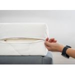 Husa saltea matlasata detasabila Ultrasleep Somnart, 160x200x18 cm, tricot, fermoar alb 4 laturi