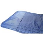 Saltea cu interior vatelină Somnart 60x190, înălțime 1 cm, pentru șezlong, două segmente, husă impermeabilă, culoare bleumarin
