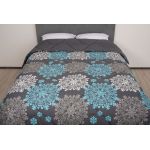 Pilota de iarna matlasata Artemis Somnart, 150x200 cm, policotton imprimat, sezon rece, 400 g/mp