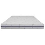 Saltea cu memorie Somnexpert Lavanda 180x200, înălțime 16 cm, ortopedică, husă tratată cu lavandă, lavabilă, cu fermoar, rulată, fermitate medie