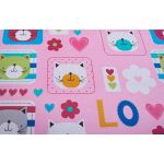 Saltea cu memorie Somnart Memory 60x120, înălțime 10 cm, pentru bebeluși și copii, husă impermeabilă, fermitate medie, model flori