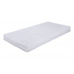 Saltea cu spumă poliuretanică Somnart HypoallergenicMed 60x120, înălțime 10 cm, ortopedică, pentru bebeluși și copii, husă detașabilă, fermitate medie