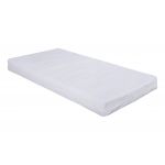 Saltea cu spumă poliuretanică Somnart HypoallergenicMed 60x120, înălțime 10 cm, ortopedică, pentru bebeluși și copii, husă detașabilă, fermitate medie