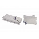 Set Pilota bumbac Somnart Bella 200x220cm 200g model biscuite + 2 perne bumbac Somnart Bella, 50x70cm, Gri