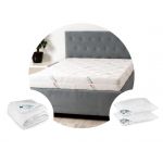 Pachet 1 Saltea HypoallergenicMed Antibacteria SomnART 180x200x18 cm + Pilota HypoallergenicMed 200x220 + 2 perne 50x70