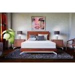 Saltea cu memorie 3D Somnart Memory Bambus 140x200, înălțime 16 cm, husă cu bambus lavabilă și detașabilă cu fermoar, mânere, fermitate medie