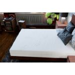 Saltea cu memorie 3D Somnart Memory Bambus 140x200, înălțime 16 cm, husă cu bambus lavabilă și detașabilă cu fermoar, mânere, fermitate medie