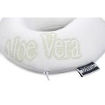 Perna calatorie Somnart Memory, cu spuma de memorie si husa detasabila si lavabila, Aloe Vera