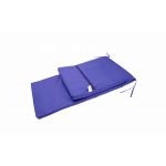 Saltea cu spumă poliuretanică Somnart 60x190, înălțime 4.5 cm, pentru șezlong, doua segmente, husă impermeabilă, culoare bleumarin