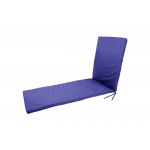 Saltea cu spumă poliuretanică Somnart 60x190, înălțime 4.5 cm, pentru șezlong, doua segmente, husă impermeabilă, culoare bleumarin