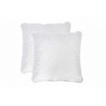 Set 2 Perne matlasate microfibra Striata 70x70 cm