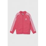 adidas Originals bluza copii culoarea roz, cu imprimeu