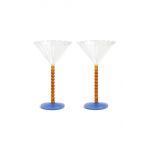 &k amsterdam set de pahare de vin Coupe Perle Amber 2-pack