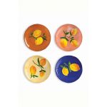 &k amsterdam un set de farfurii Lemon Full Colour 4-pack