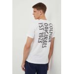 Colmar tricou din bumbac barbati, culoarea alb, cu imprimeu