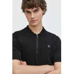 HUGO tricou polo bărbați, culoarea negru, uni 50510385