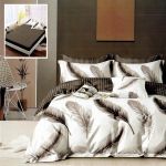 Lenjerie de pat finet 6 piese, cearceaf pat cu elastic, cearceaf pilota 200x230, 2 fete perna 50x70, 2 fete perna 70x70, Extra HF6P137
