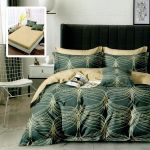 Lenjerie de pat finet 6 piese, cearceaf pat cu elastic, cearceaf pilota 200x230, 2 fete perna 50x70, 2 fete perna 70x70, Extra HF6P147