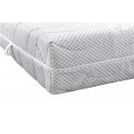 Saltea cu spuma poliuretanica Somnexpert Silver FORTE, 160x200, inaltime 20 cm, ortopedica, husa ioni argint lavabila, manere, fermitate mare