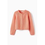 zippy cardigan din bumbac pentru copii culoarea portocaliu, light