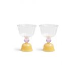 &k amsterdam set de pahare de vin Glass Tulip Caramel 2-pack