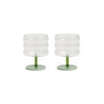 &k amsterdam set de pahare de vin Mingle Green 2-pack