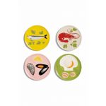 &k amsterdam un set de farfurii Plate de la mer set 4-pack