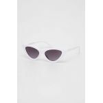 Answear Lab ochelari de soare femei, culoarea alb