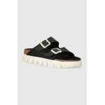 Birkenstock papuci BIRKENSTOCK X PAPILLIO Arizona Chunky femei, culoarea negru, 1025304