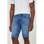 BOSS Orange pantaloni scurți jeans bărbați 50513488