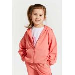 Coccodrillo bluza copii culoarea violet, cu glugă, neted