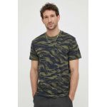 G-Star Raw tricou din bumbac barbati, culoarea verde, modelator