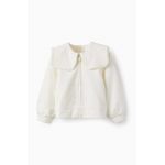 zippy cardigan copii culoarea bej, light