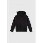 adidas bluza culoarea negru, cu glugă, neted