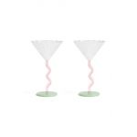 &k amsterdam set de pahare de vin Coupe Curve Set 2-pack