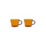 &k amsterdam un set de pahare Duet Amber 2-pack