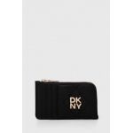 Dkny portofel de piele femei, culoarea negru, R411BB82