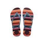 Havaianas slapi SLIM PATCHWORK femei, cu toc plat, 4148944.9659