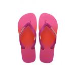 Havaianas slapi TOP FASHION femei, culoarea roz, cu toc plat, 4137258.5023