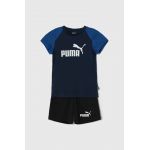 Puma compleu copii Short Polyester Set B culoarea albastru marin