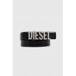 Diesel curea de piele femei, culoarea negru X09790.P6364